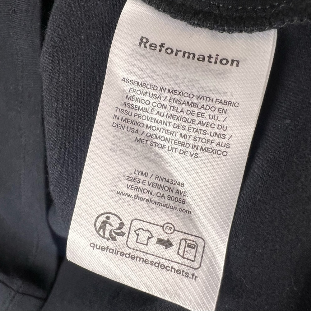Reformation Black Sleeveless Button-Detail Tank - Picture 4 of 5